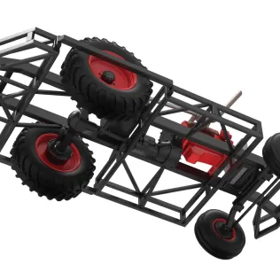 Chassis of Racing Combine Harvester Scale 1:25 - Model thumbnail 3