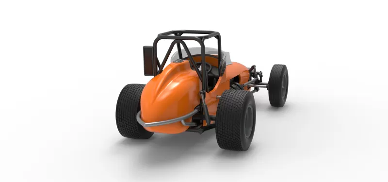 Dirt Silver Crown Champ car Version 2 Scale 1:25 - Model preview 18