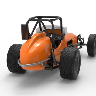 Dirt Silver Crown Champ car Version 2 Scale 1:25 - Model thumbnail 18