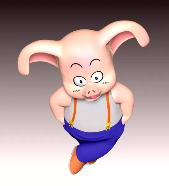 Oolong - Dragon Ball - Model preview 6