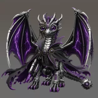 Shadow Mecha Dragon STL File for 3D Print - Model thumbnail 6