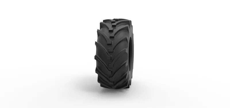 Tractor tire 37 Scale 1:25 - Model preview 3