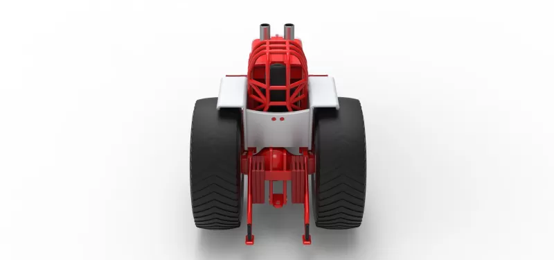 Fun short Pro Stock Pulling Tractor Version 4 Scale 1:25 - Model preview 13