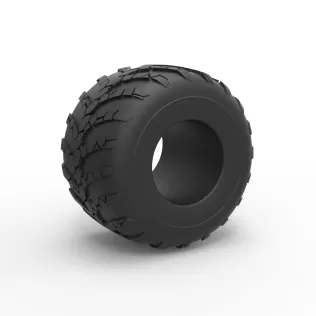 Monster Jam tire 34 Scale 1:25