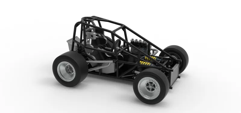 Three Quarter Midget Base Scale 1:25 - Model preview 24
