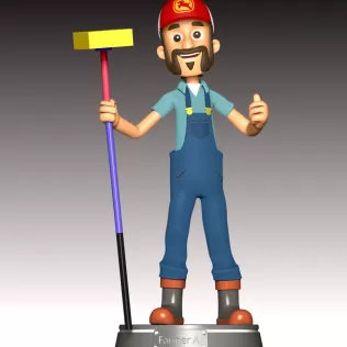 Farmer Al Fan Art - Model thumbnail 2