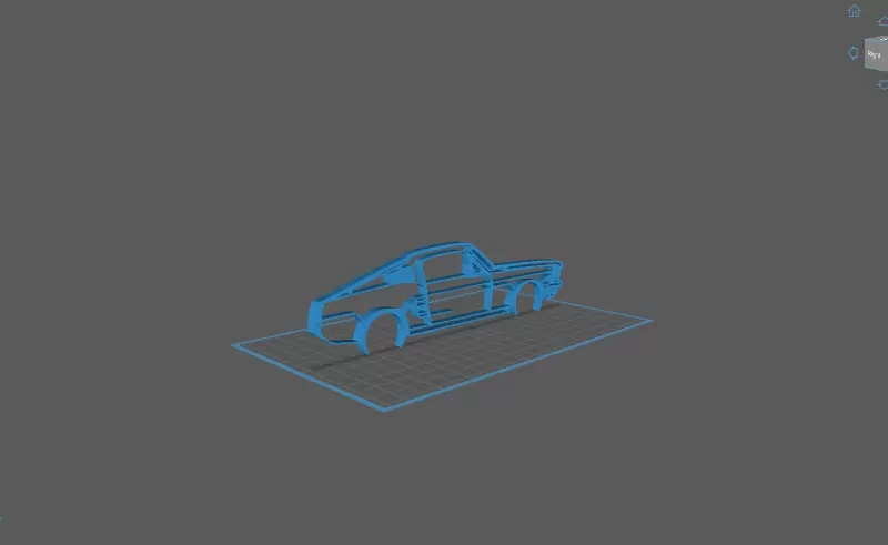 Ford - Mustang GT Fastback 390s Wall Art - Model preview 2