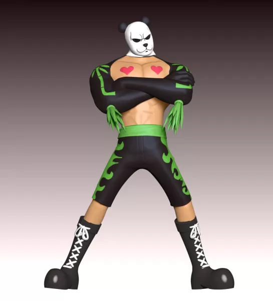 Pandaman - One Piece - Model preview 4