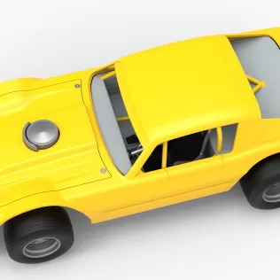 Vintage Dirt late model Race car Version 2 Scale 1:25 - Model thumbnail 4