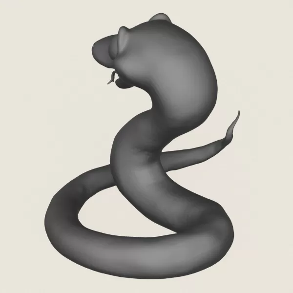Snake Toy Print Ready 3D Model - Model preview 5