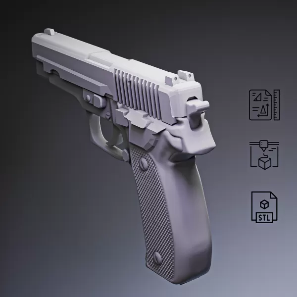 P226 Tactical Pistol #RoZ - Model preview 7