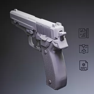 P226 Tactical Pistol #RoZ - Model thumbnail 7