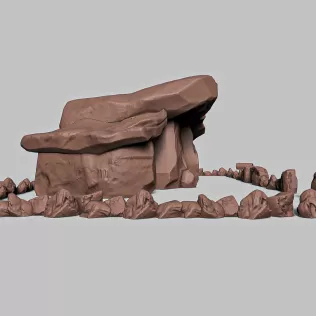 Stone Age Cartoon House 2 #RoZ - Model thumbnail 8