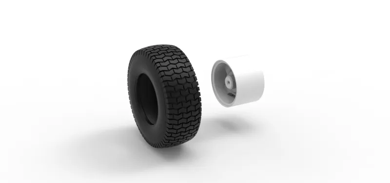 Offroad wheel 42 Scale 1:25 - Model preview 10