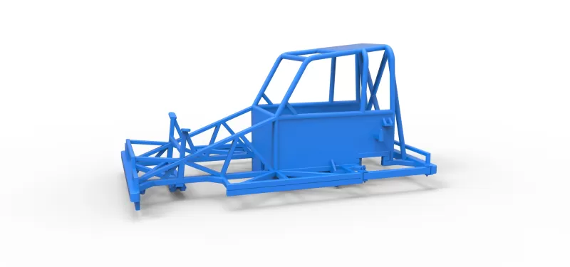 Frame of New Zealand Ministock car Version 2 Scale 1:25 - Model preview 1