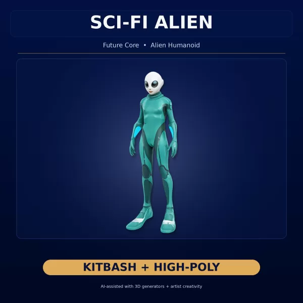 Anthro & Creature Character Collection – Kitbash + High-Poly 3D - Model preview 10