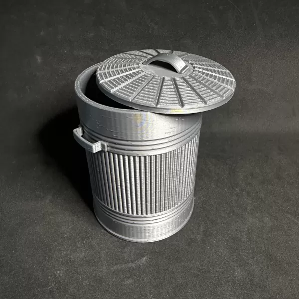 Mini British Desk-Sized Dustbin - Model preview 10