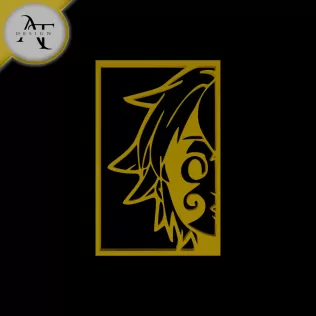 Meliodas - The Seven Deadly Sin - Silhouette - 2D Wall Art Decor
