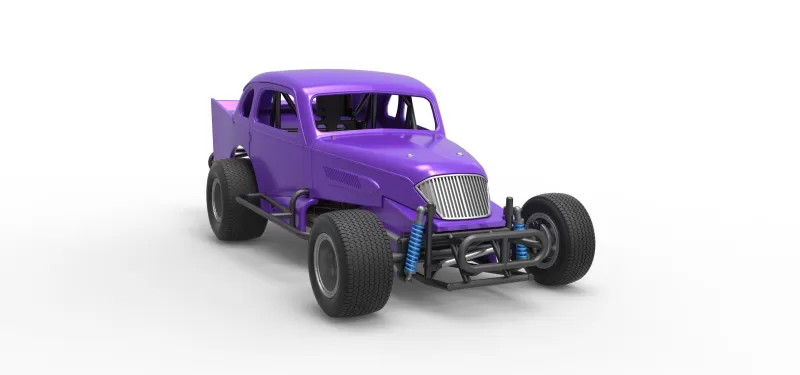 Vintage Dirt Modified stock car Scale 1:25 - Model preview 26