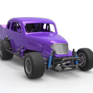Vintage Dirt Modified stock car Scale 1:25 - Model thumbnail 26