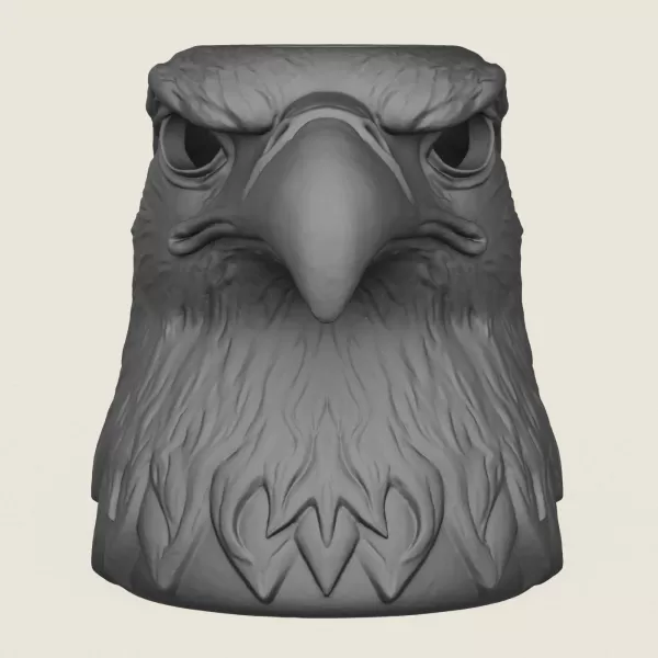 Eagle Head Decorative Mug - Model preview 3