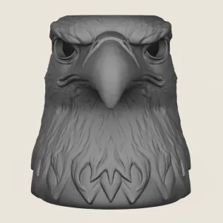 Eagle Head Decorative Mug - Model thumbnail 3