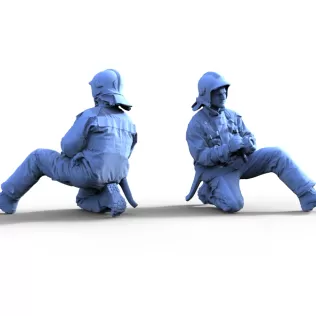 Firefighter figure for ship model