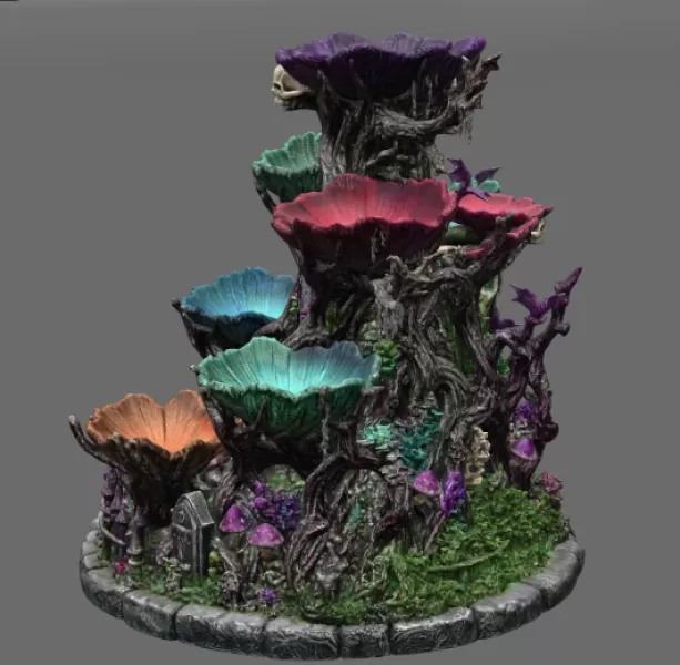 Haunted Hollow Gothic Organizer STL File for 3D Print - Model preview 9