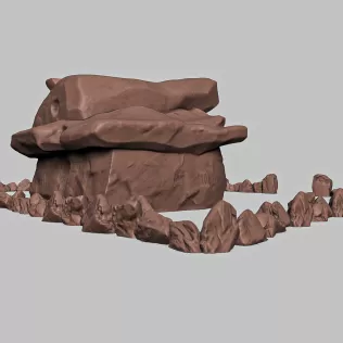 Stone Age Cartoon House 2 #RoZ - Model thumbnail 7