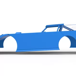 Shell of Wedge Dirt Late model Scale 1:25 - Model thumbnail 7