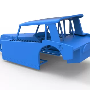 Shell of Vintage Dirt Modified stock car Version 6 Scale 1:25 - Model thumbnail 9