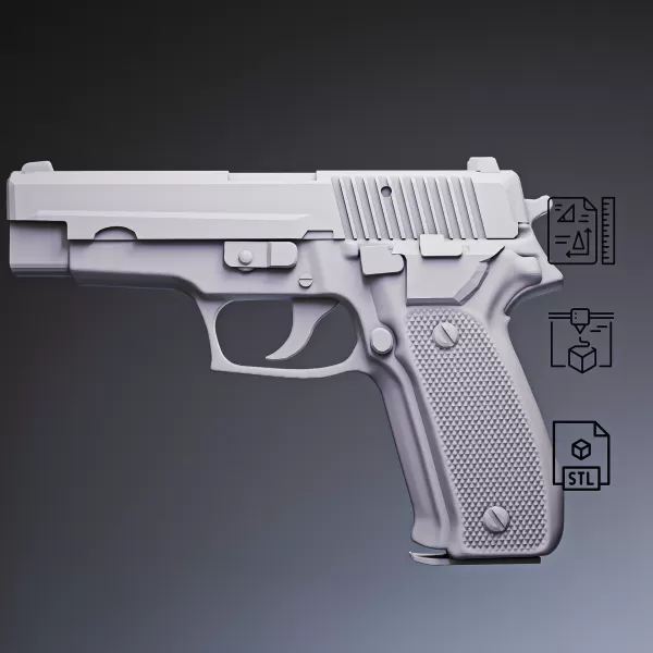 P226 Tactical Pistol #RoZ - Model preview 2