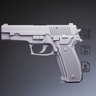 P226 Tactical Pistol #RoZ - Model thumbnail 2