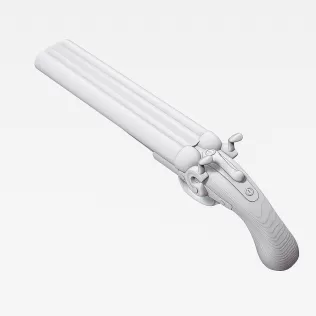 Sawed‑Off Shotgun #RoZ - Model thumbnail 3