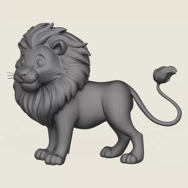 The Lion King Print Ready 3D Model - Model preview 3