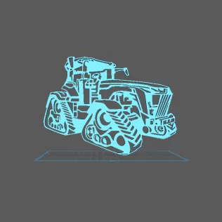 Tractor - John Deer JDR8X Wall Art