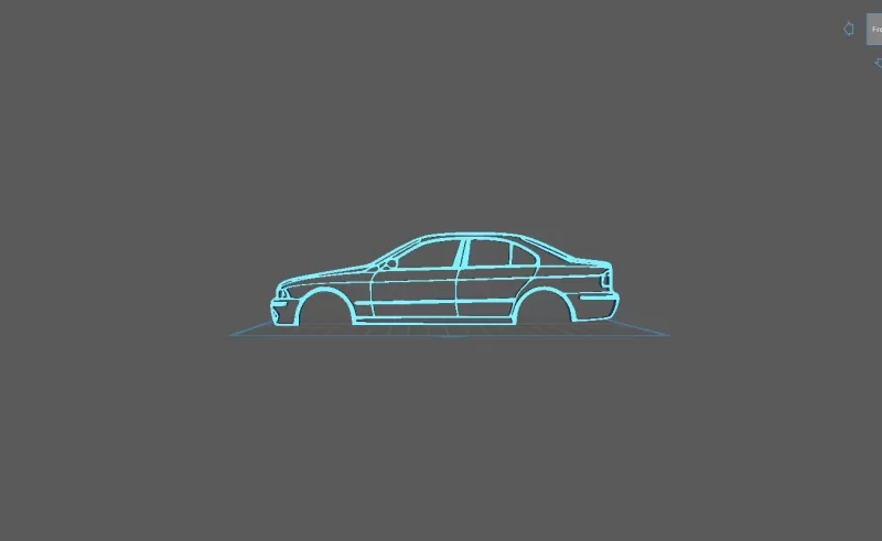 BMW - E39 M5 Wall Art - Model preview 1