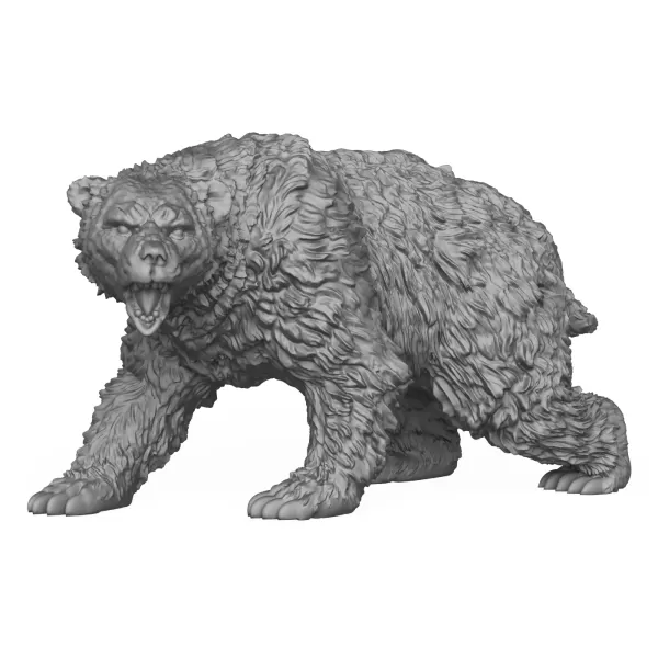 Wild Polar Bear 3D Print Model - Model preview 1