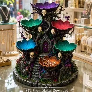 Haunted Hollow Gothic Organizer STL File for 3D Print