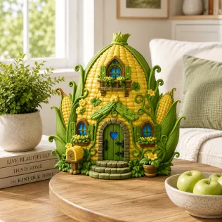Corn Cottage STL File for 3D Print - Model thumbnail 2