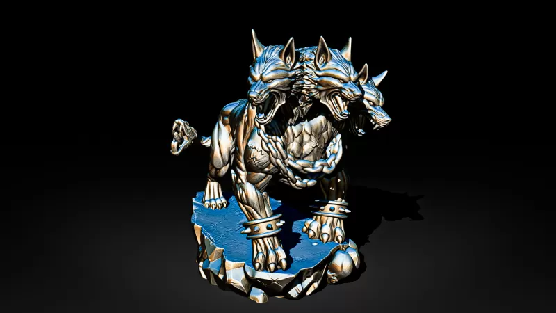 Cerberus Three-Headed Hellhound #RoZ - Model preview 9