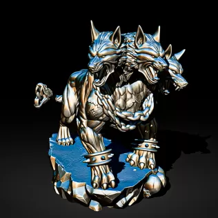 Cerberus Three-Headed Hellhound #RoZ - Model thumbnail 9