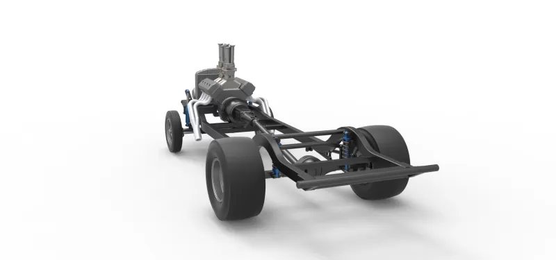 Chassis of Gasser Version 2 Scale 1:25 - Model preview 12