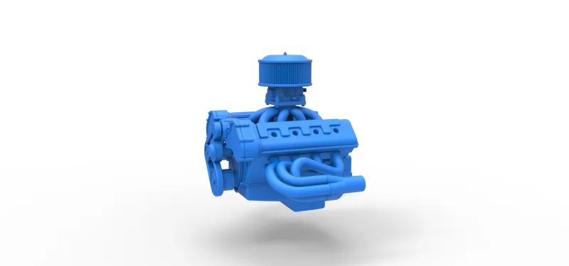 Engine of New Zealand Superstock car Scale 1:25 - Model preview 1