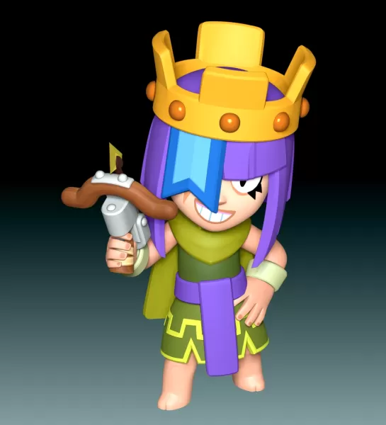 Archer Queen Penny - Model preview 6
