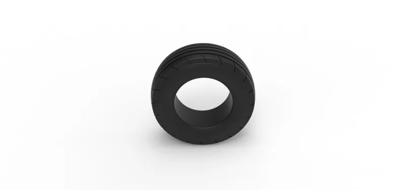 Tractor front tire 4 Scale 1:25 - Model preview 6