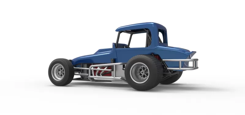 Vintage Sprint car Version 2 Scale 1:25 - Model preview 13