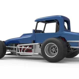 Vintage Sprint car Version 2 Scale 1:25 - Model thumbnail 13