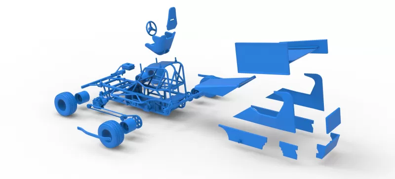 BriSCA Micro Formula 2 Stock Car Scale 1:16 - Model preview 28