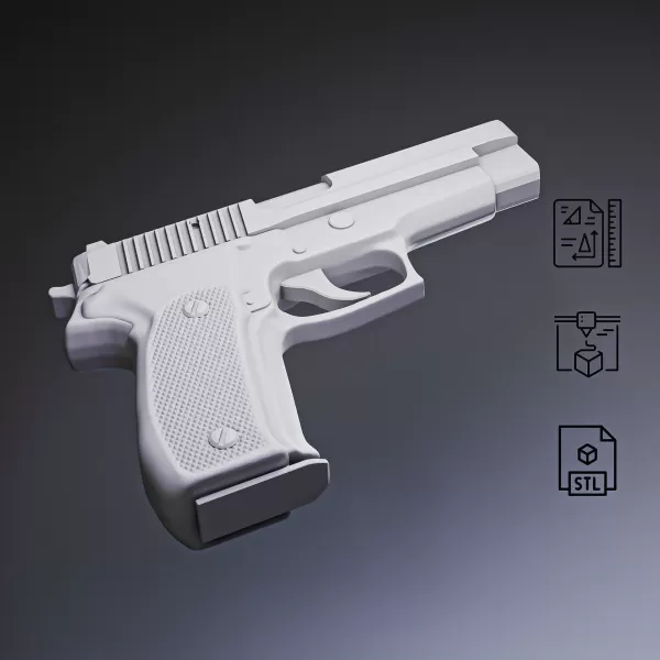 P226 Tactical Pistol #RoZ - Model preview 6